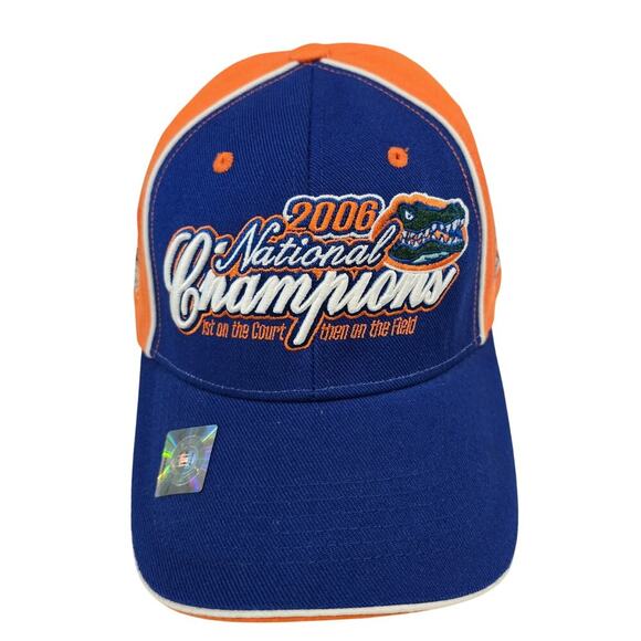 Vintage Florida Gators National Champions 2006 Strapback Hat Cap Orange NCAA - Picture 1 of 12